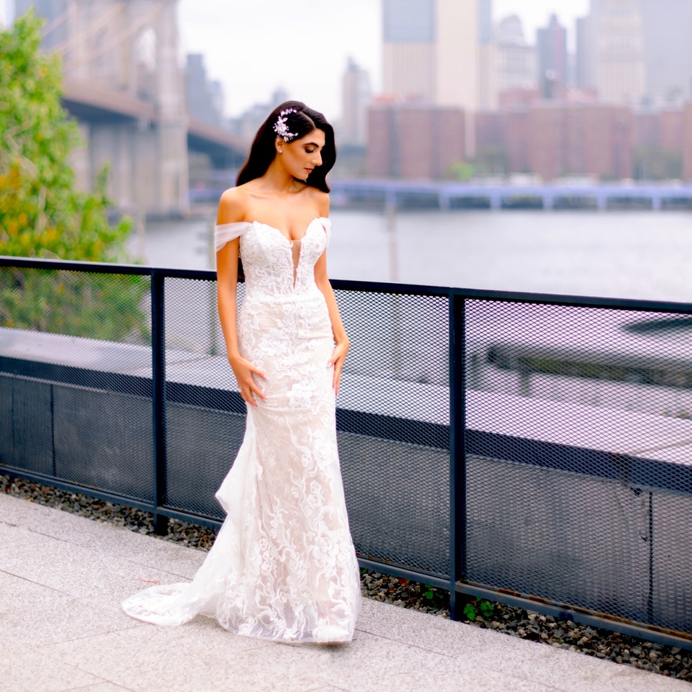 My beautiful wedding dress! Felt like a princess . Wore once.